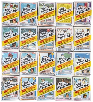 1983 Topps Baseball Unopened Pack Collection (20)